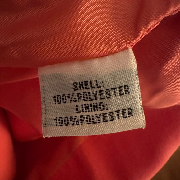 Kenneth Cole New York orange zip up asymmetrical jacket Sz M stylish casual #162 - Picture 5 of 6